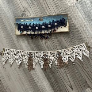 2 vintage retro chokers